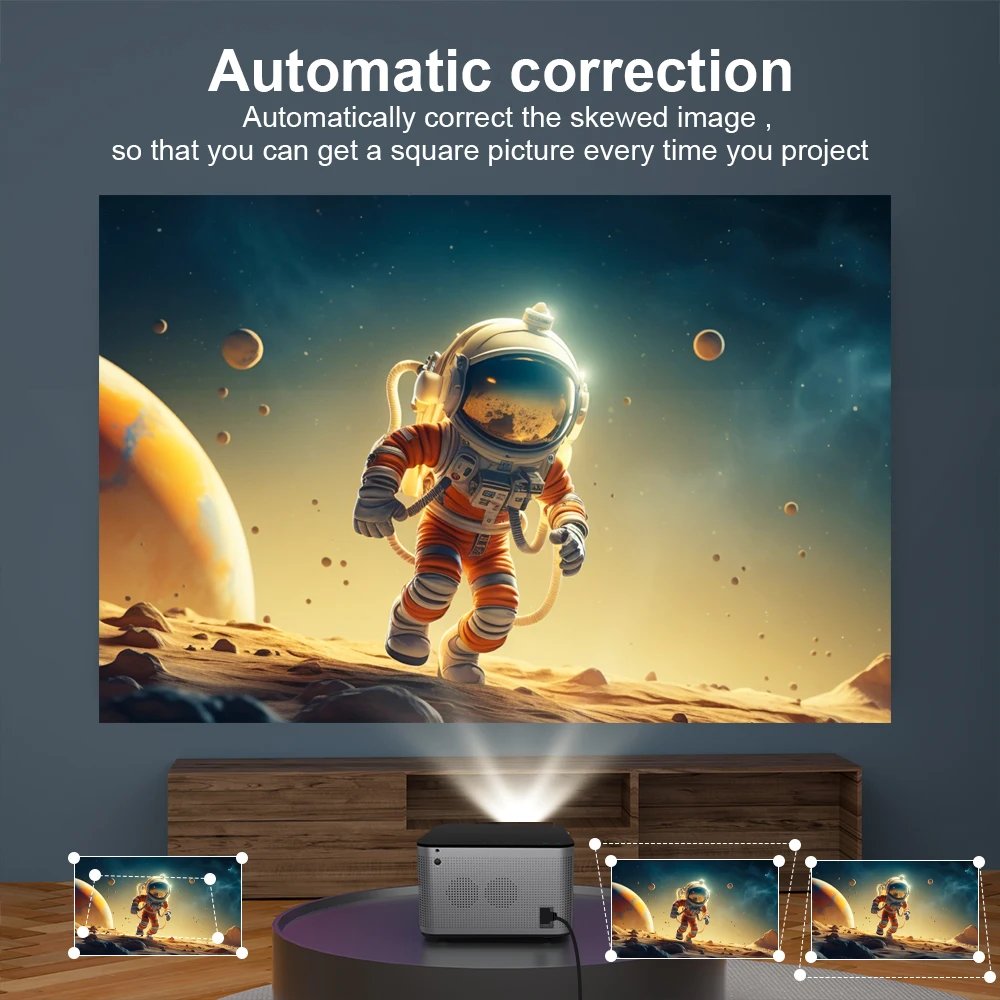 Magcubic Android 11 4K Smart Projector 580ANSI 1920*1080P Full HD Wifi6 BT5.0 Allwinner H713 Voice Control Home Cinema Theater