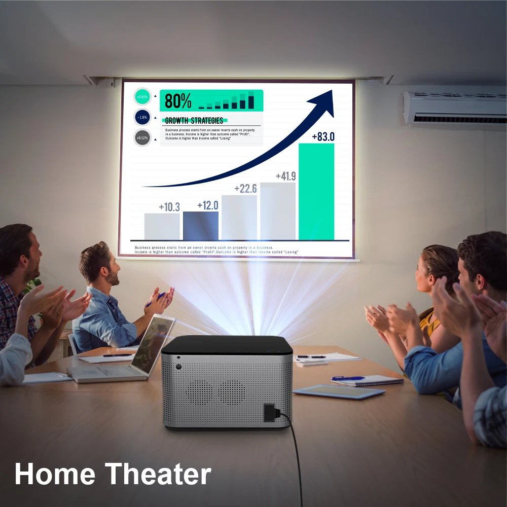 Magcubic Android 11 4K Smart Projector 580ANSI 1920*1080P Full HD Wifi6 BT5.0 Allwinner H713 Voice Control Home Cinema Theater