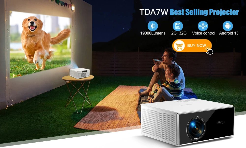 ThundeaL TDA6 Full HD Projector 1080P 2K 4K Video Home Theater Auto Focus 5G WiFi Android Projector TDA6W 3D Portable Proyector