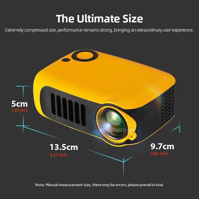 MINI Projector Portable 3D LED Video Projectors Home Cinema Theater Game Laser Beamer Smart TV BOX 1080P 4K Via HD Port A2000