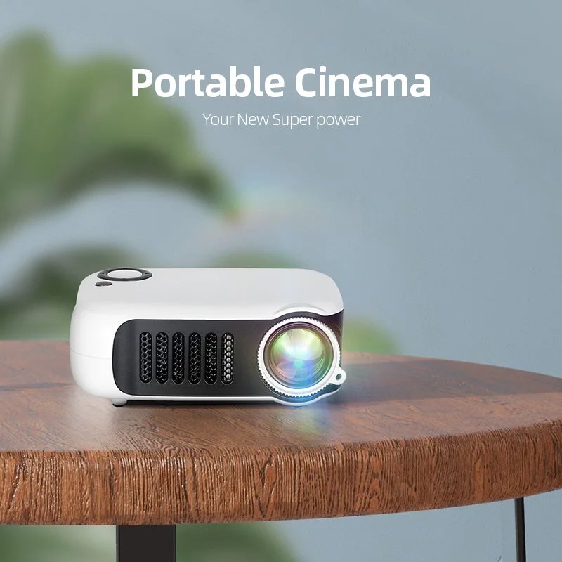 MINI Projector Portable 3D LED Video Projectors Home Cinema Theater Game Laser Beamer Smart TV BOX 1080P 4K Via HD Port A2000