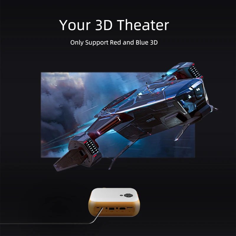 A10 MINI Projector Portable 3D LED Video Projectors Home Cinema Theater Game Laser Beamer Smart TV BOX 1080P 4K Via HD Port