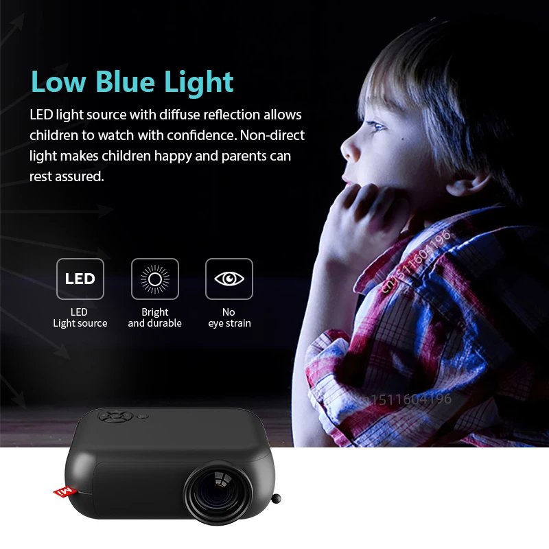 A10 MINI Projector Portable 3D LED Video Projectors Home Cinema Theater Game Laser Beamer Smart TV BOX 1080P 4K Via HD Port