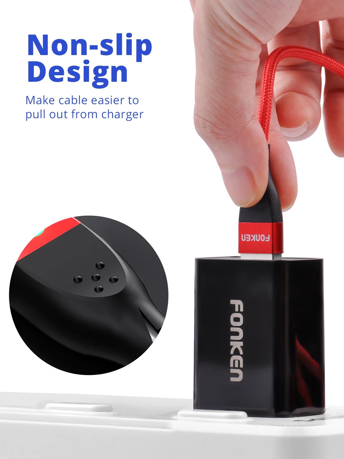 FONKEN Magnetic Cable 3A USB Magnetic Phone Charger Data Cord USB Type C Cable Magnet Fast Charging Cable Micro USB Charge Wire