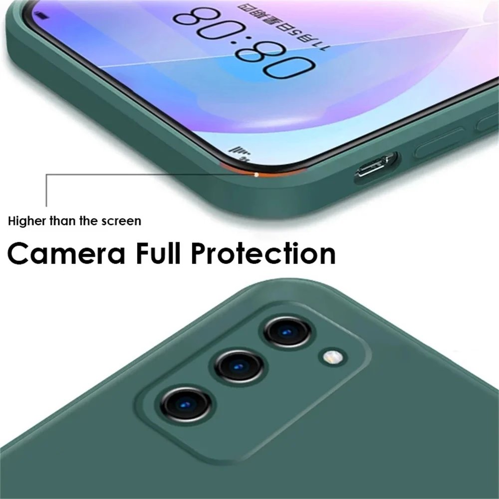 luxury Liquid Silicone Case for Samsung S24 Galaxy S20 S21 S22 S23 FE Plus Note10 20 A52 A31 A41 A71 A51 A72 A70 A50 Coque