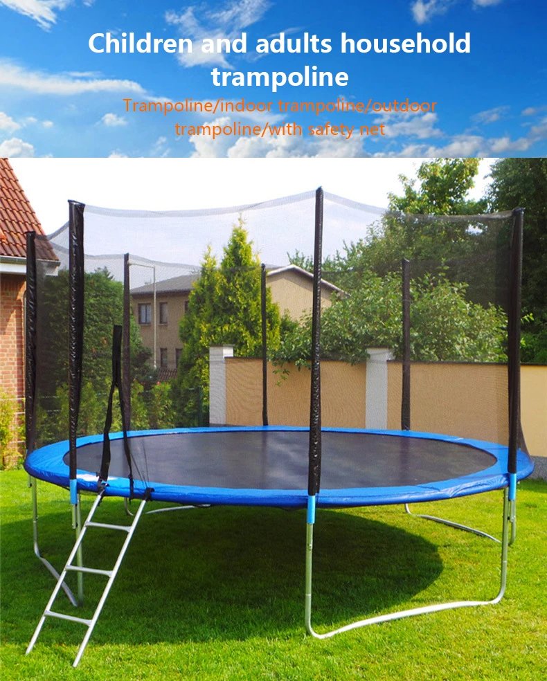 Round 5-inch to 16 inch adult and children's indoor and outdoor large trampolines, available in any color for selection