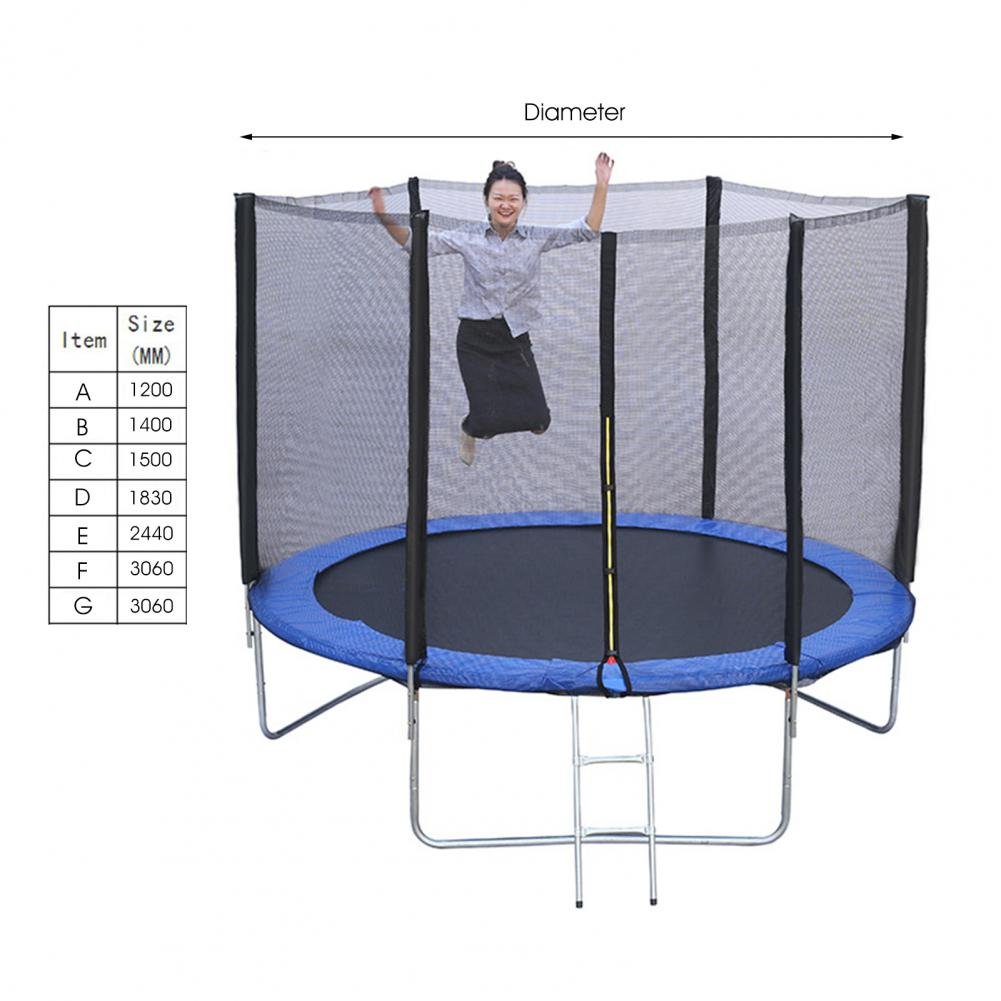 Heat-Resistant Practical Toddler Kids Round Frame Trampoline Protective Net For Kindergarten