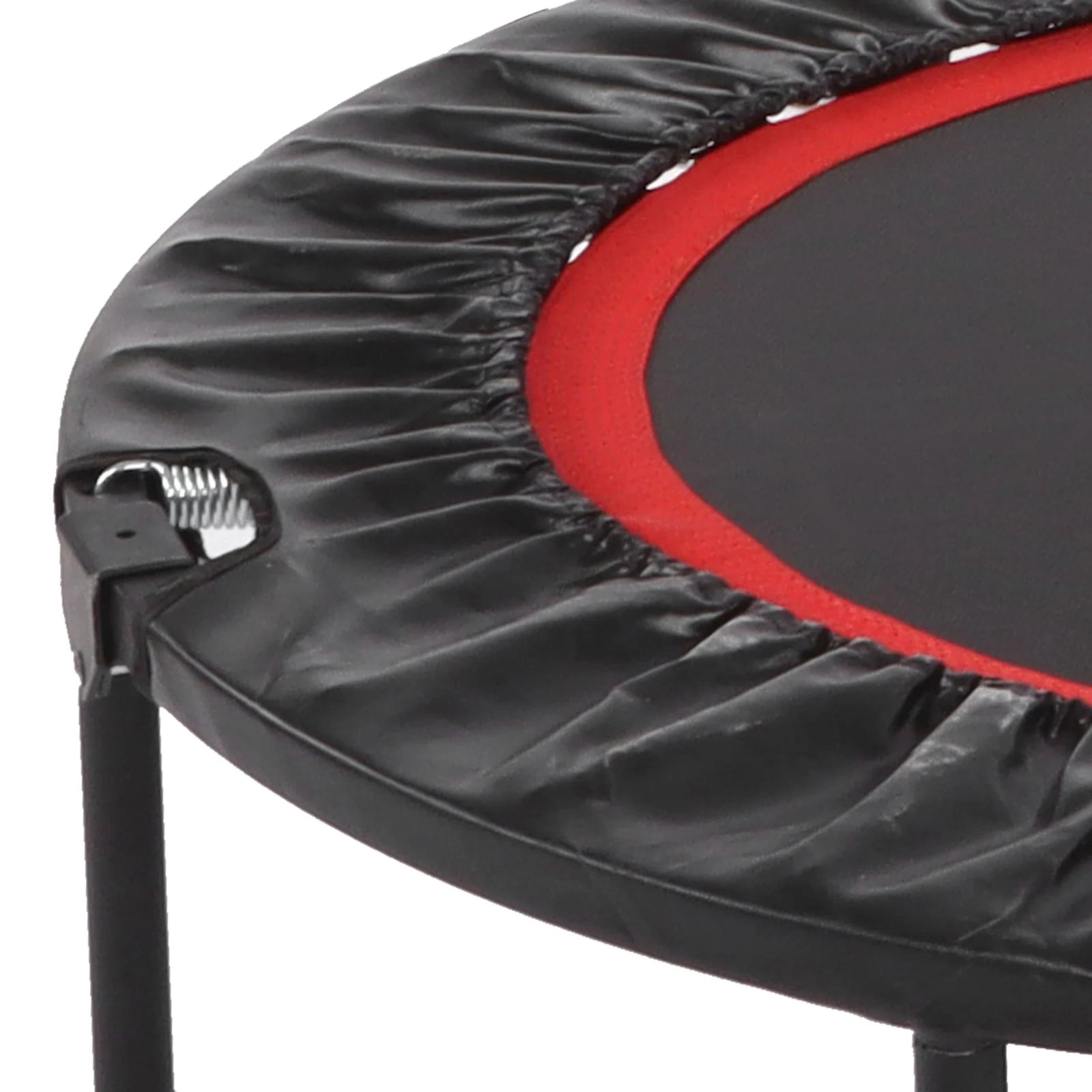 48in Folding Adults Trampoline Double Adjustable Foam Armrests Fitness Rebounder