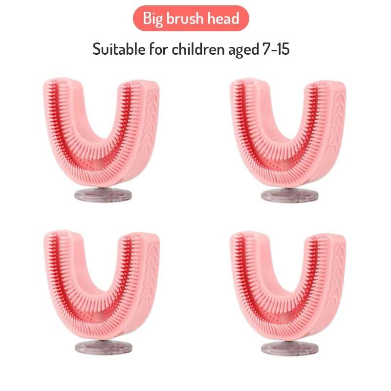 U-Shaped Replacement Brush Heads For Sonic Electric Toothbrush Soft Brush Head Accessories 360 Degrees Teeth Clean For Kids