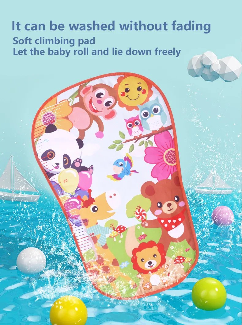 Baby Gyms & Playmats 5 In 1 Baby Gym Play Mat Non-Slip Playmat Baby Tummy Time Mats With Colorful Toys And Music For 0-36 Months