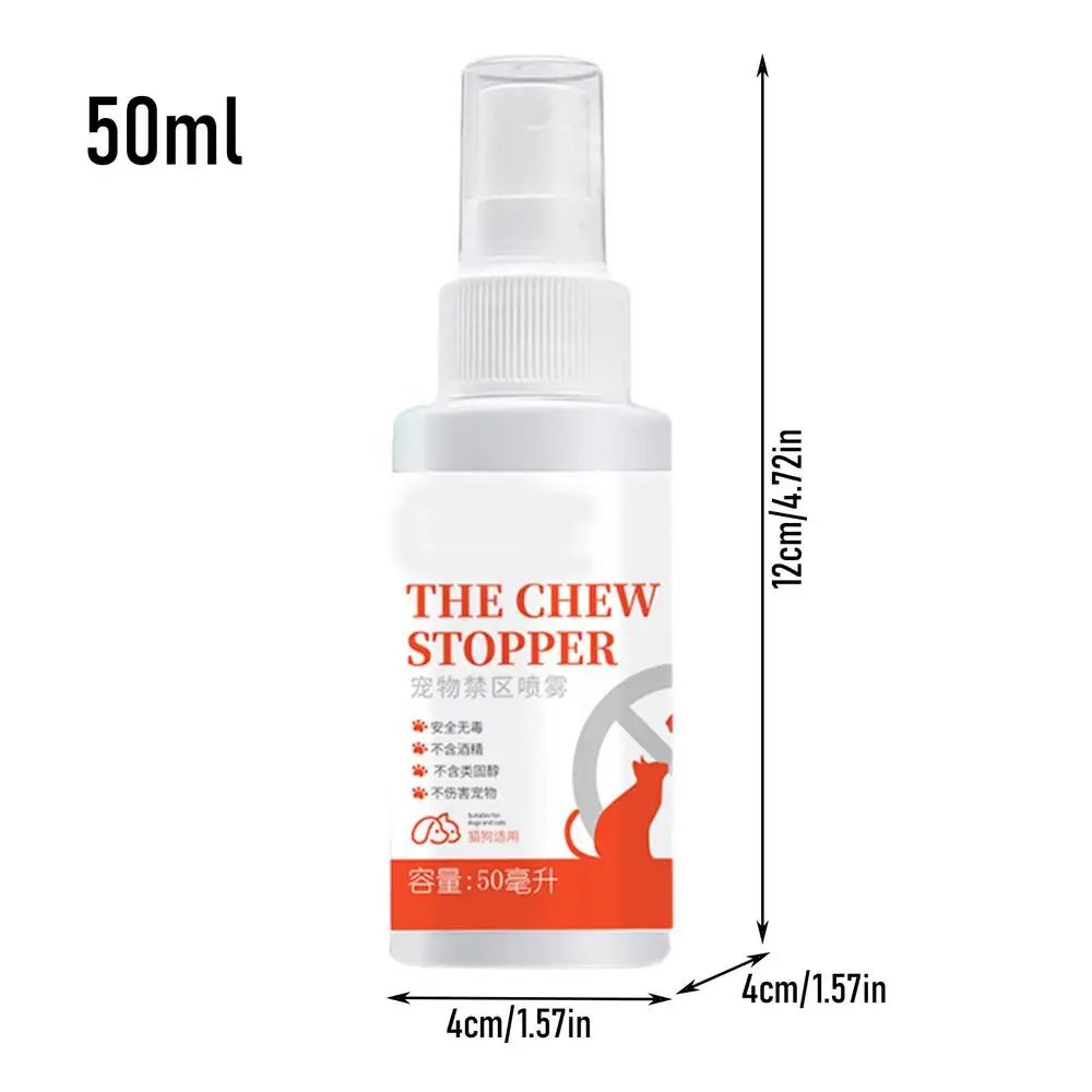 50ml Pet Anti Chew Spray Prevent Scratching Stop Sofa Chewing Gnawing Corrector Furniture Protect Dog Behavior Training Liquid