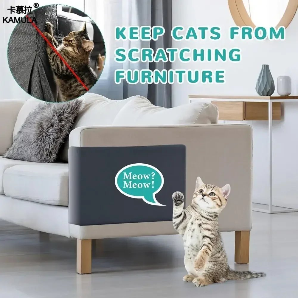 Self-Adhesive Carpet Cats Scratch Board Wall Anti Cat Scratch Sofa Diy Cats Scratch Board Sofa Protection Paws Sharpen Trimmable