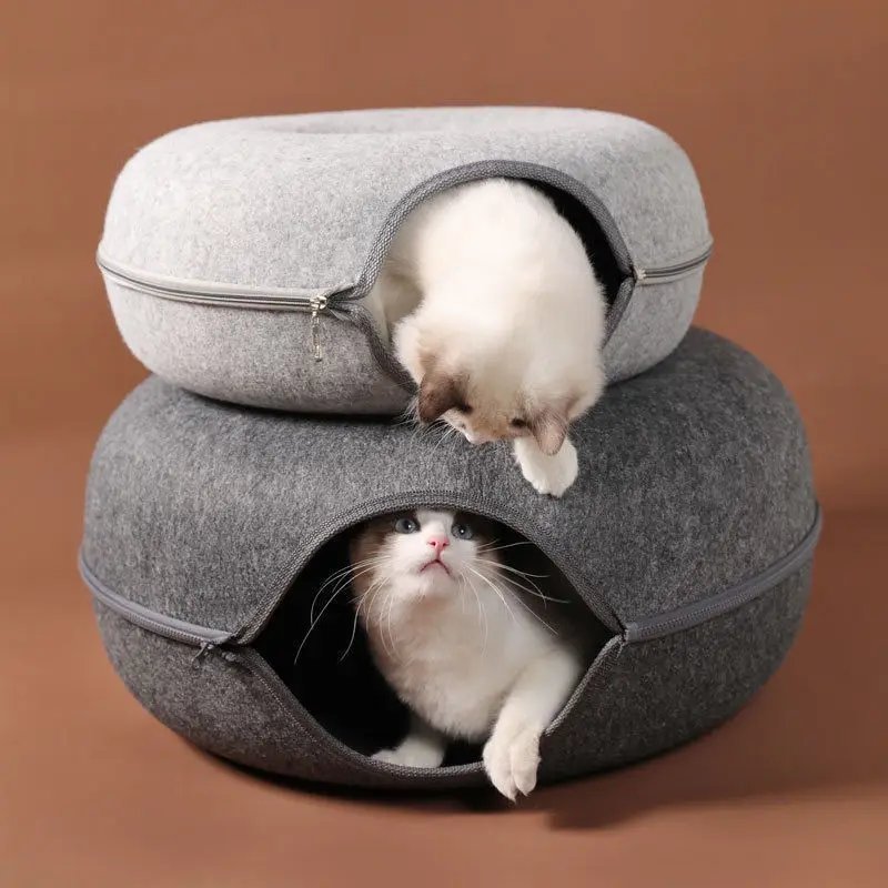 Vip Donut Cat Bed Pet Tunnel