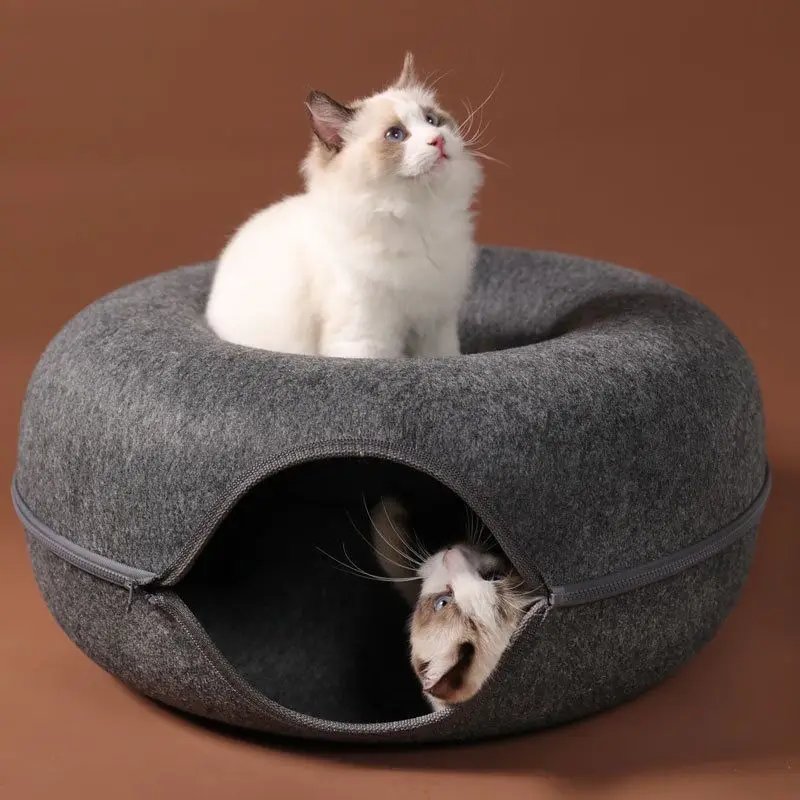 Vip Donut Cat Bed Pet Tunnel