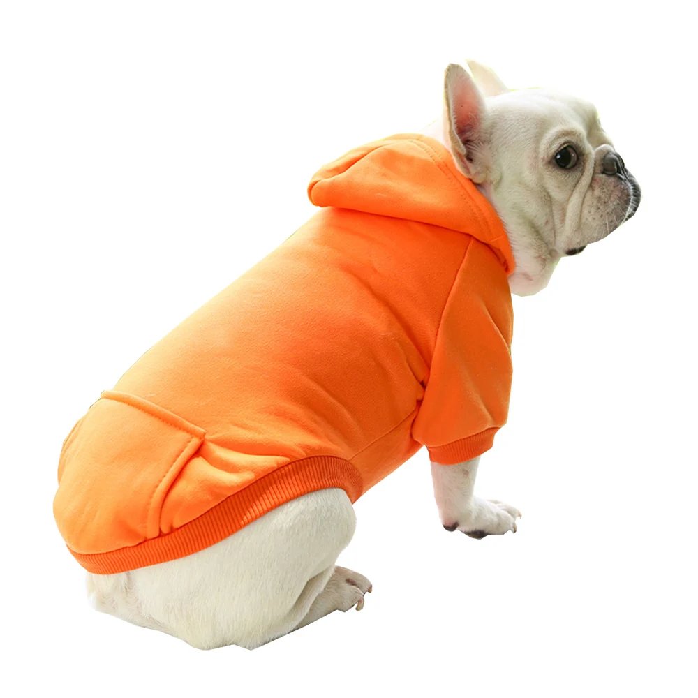 Dog Winter Warm Hooded Sweatshirt For Small Medium Dog Pet Coat Puppy Cat Apparel Outfit Clothes For Chihuahuas French Bulldog