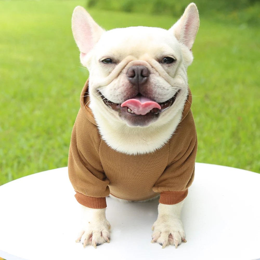 Dog Winter Warm Hooded Sweatshirt For Small Medium Dog Pet Coat Puppy Cat Apparel Outfit Clothes For Chihuahuas French Bulldog