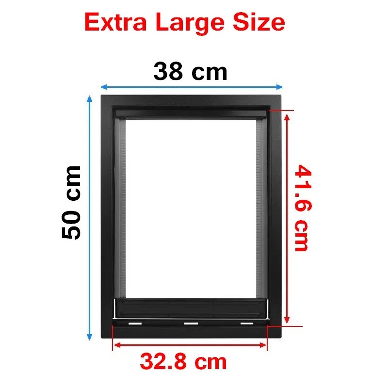 Extra Large Big Dog Door for Wooden Doors High Quality ABS Flame PVC Enter Outer Flap Anti Raining Cover Insulated Cold Weather