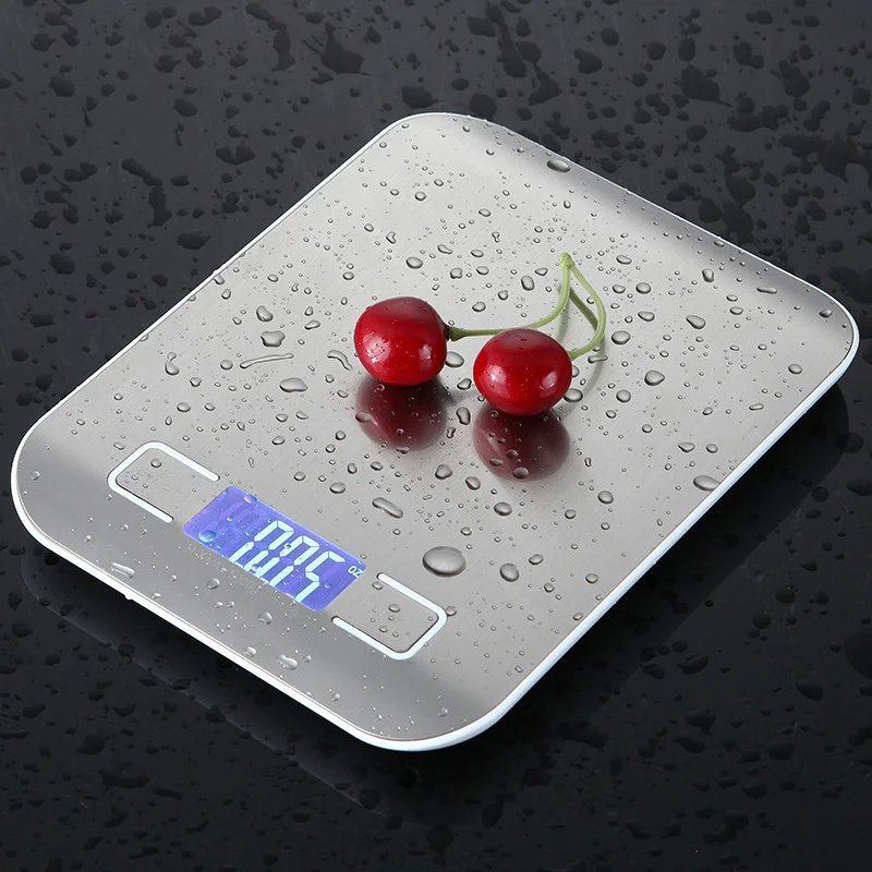 Portable Electronic Digital Kitchen Scale With Timer High Precision LED Display Household Weight Balance Measuring Tools