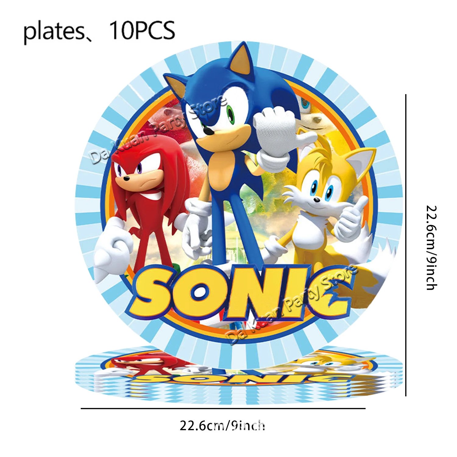 Sonic the Hedgehog Birthday Party Decor Sonic Disposable Tableware Tablecloth Plate Cup Gift Bag Kids Favor Gifts Party Supplies