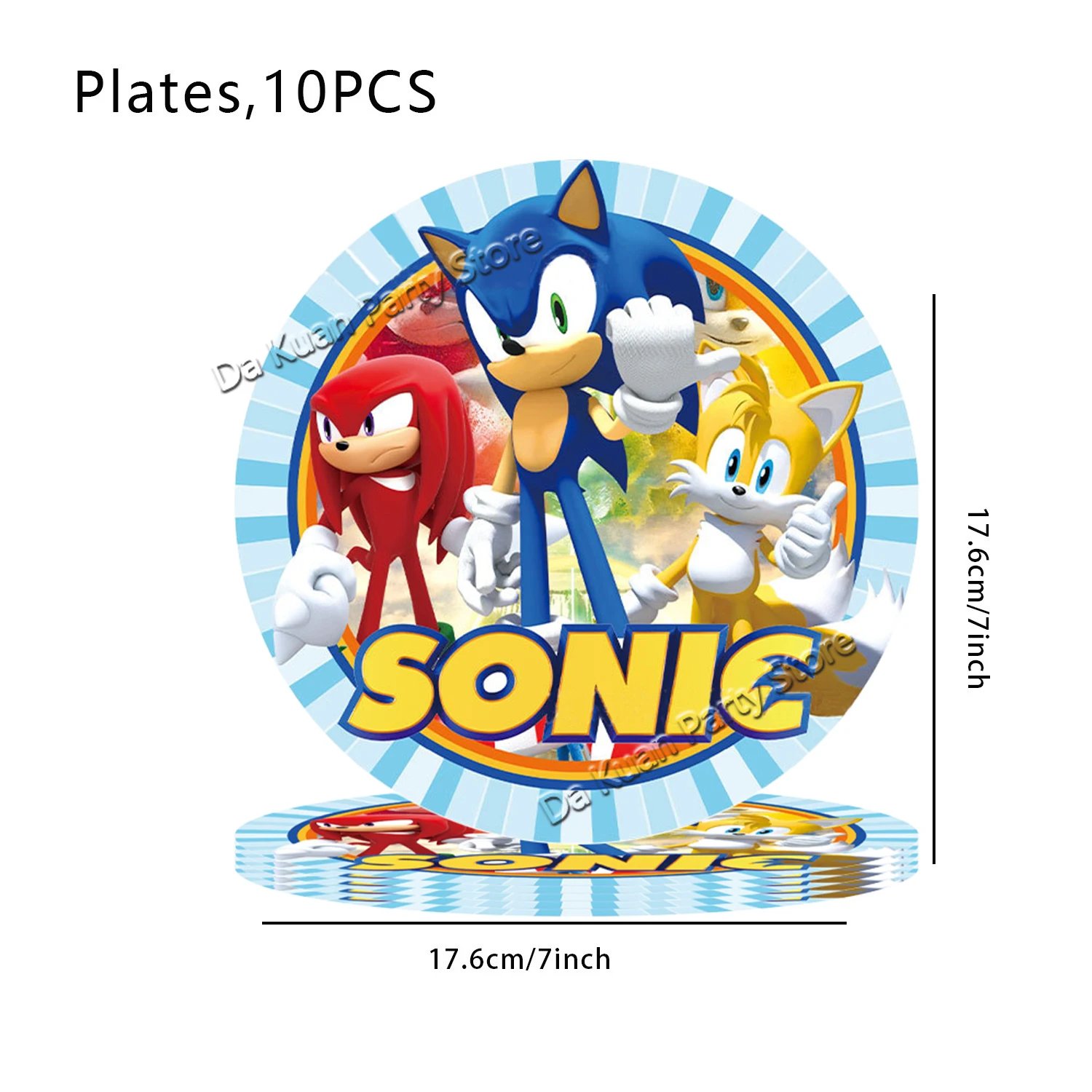 Sonic the Hedgehog Birthday Party Decor Sonic Disposable Tableware Tablecloth Plate Cup Gift Bag Kids Favor Gifts Party Supplies