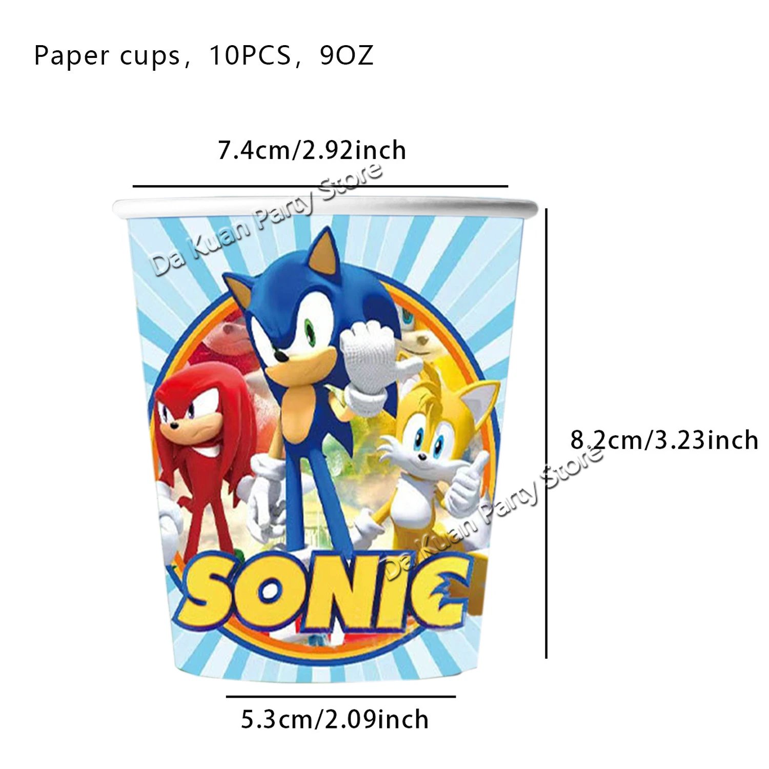 Sonic the Hedgehog Birthday Party Decor Sonic Disposable Tableware Tablecloth Plate Cup Gift Bag Kids Favor Gifts Party Supplies