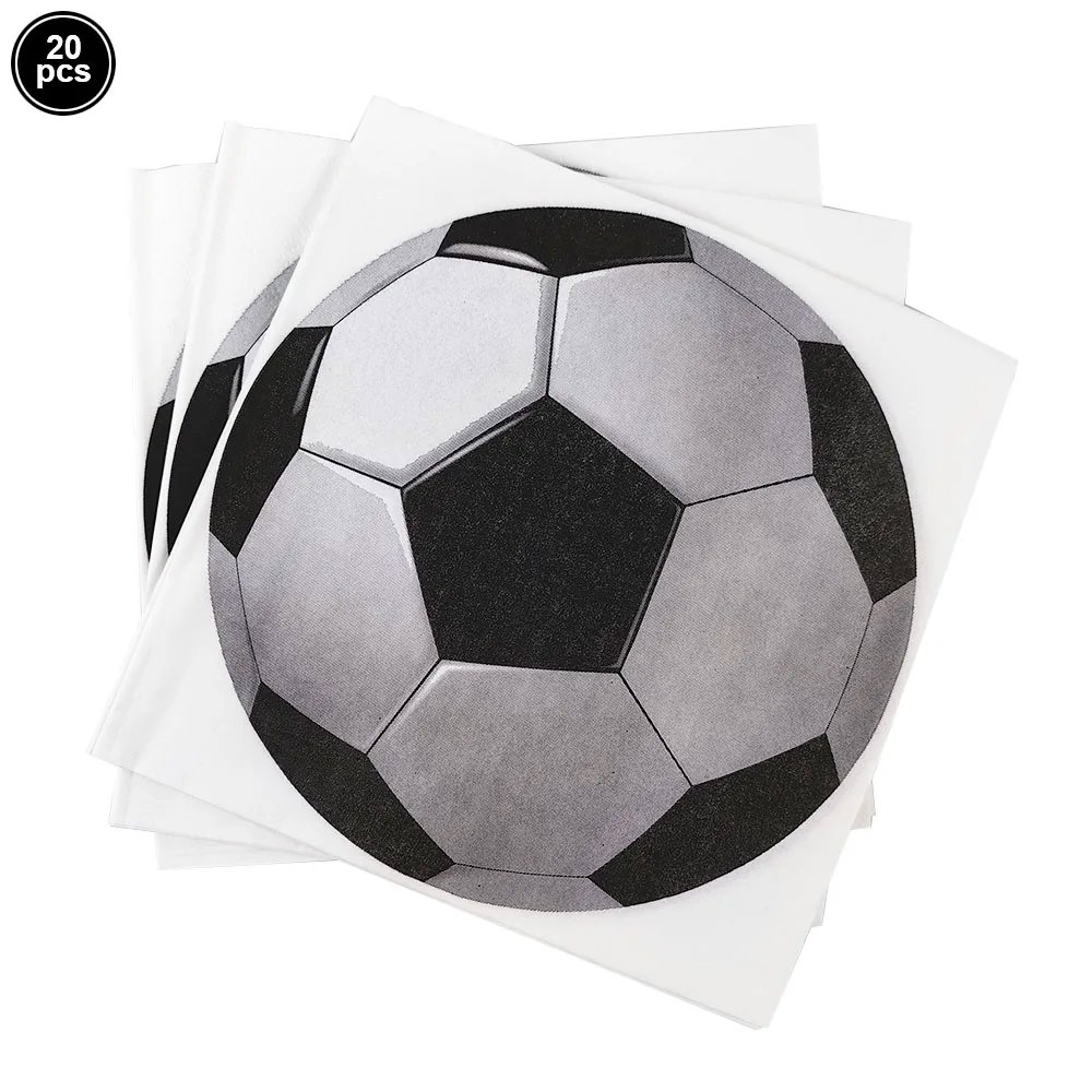 Soccer Theme Disposable Tableware Soccer Party Paper Plate Napkin Straws Cup Football Themed Birthday Party Decoration Supplies