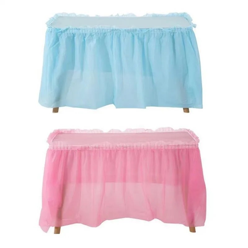 2 Pcs Disposable Tablecloth Table Skirt Thickened Waterproof Birthday Party Wedding Party Table Cloth Portable Wilderness Dinner