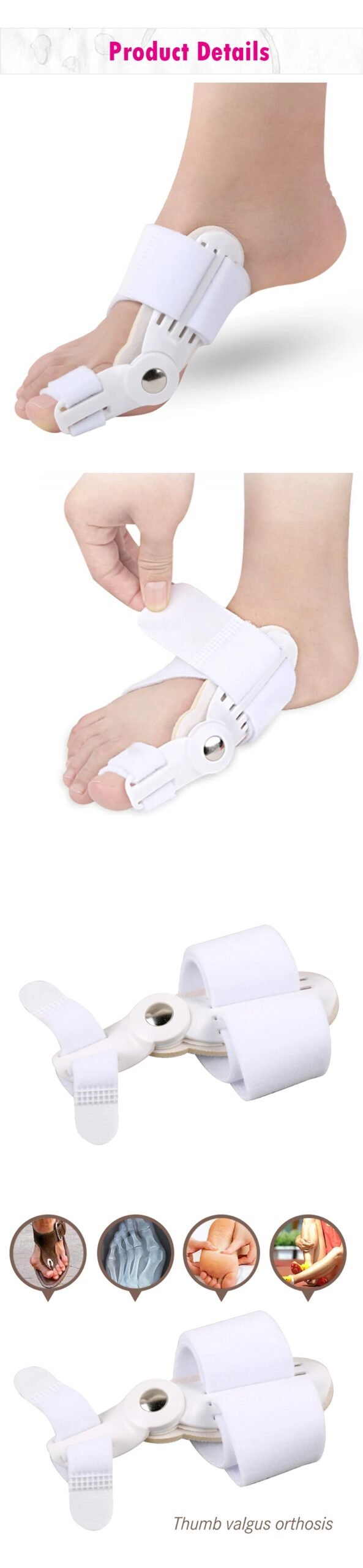 Big Toe Orthopedic Correction Device for Thumb Cystitis Thumb Care Orthotics Foot Pain Relief Bundle Splint Correction Device