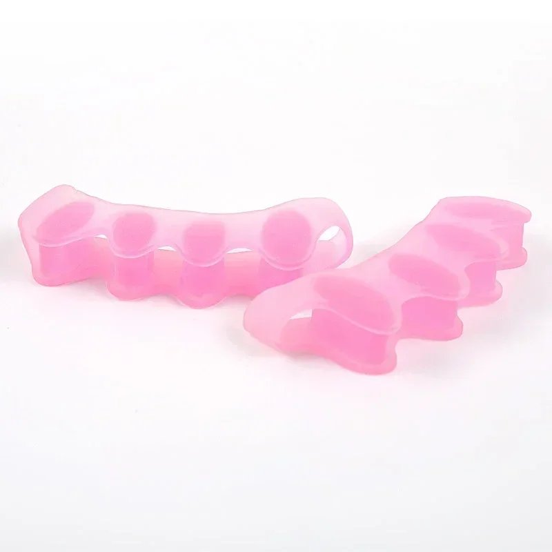 1 Pair Silicone Toe Separator, Bunion Corrector,Hammer Toe Corrector, Soft Silicone Material for Toe Separation Foot Care Tool