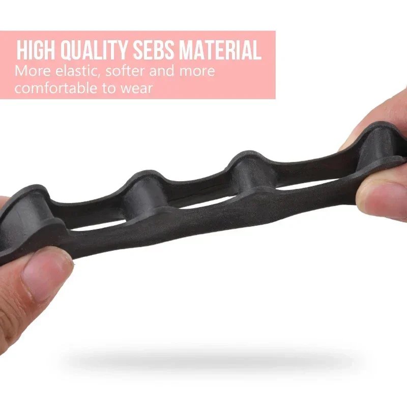 1 Pair Silicone Toe Separator, Bunion Corrector,Hammer Toe Corrector, Soft Silicone Material for Toe Separation Foot Care Tool