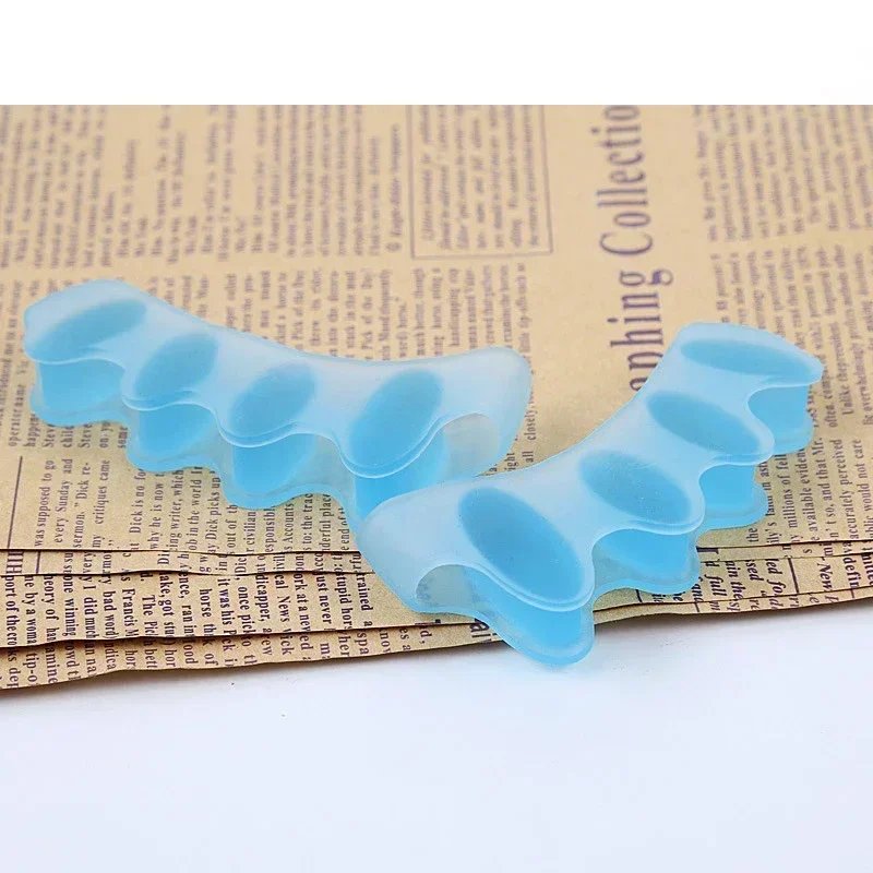 1 Pair Silicone Toe Separator, Bunion Corrector,Hammer Toe Corrector, Soft Silicone Material for Toe Separation Foot Care Tool