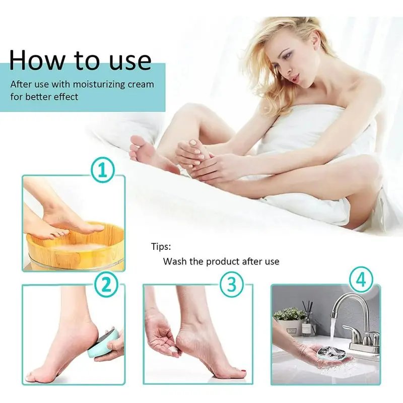 Hands and Feet Portable Sanding Stone Callus Remover Foot Care Tool Exfoliating Artifact Glass Foot File Pedicure Tool 1