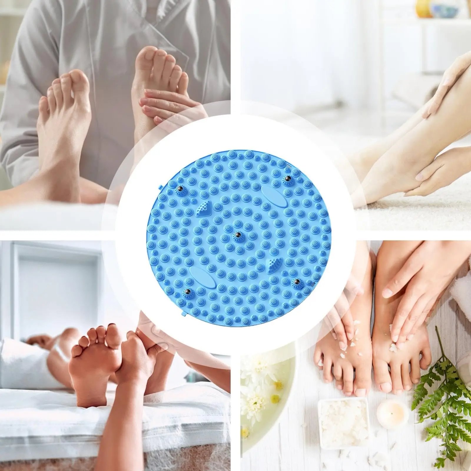 TPE Magnetic Foot Massage Pad Acupressure Yoga Mat Finger Pressure Point Board Muscle Relaxation Feet Care Tool Acupoint massage