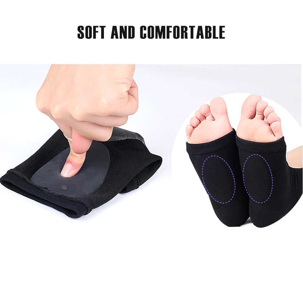 2 in 1 Arch Support Sleeves Plantar Fasciitis Heel Spurs Foot Care Flat Feet Relieve Fatigue Sleeve Socks Orthotic Insoles Pads