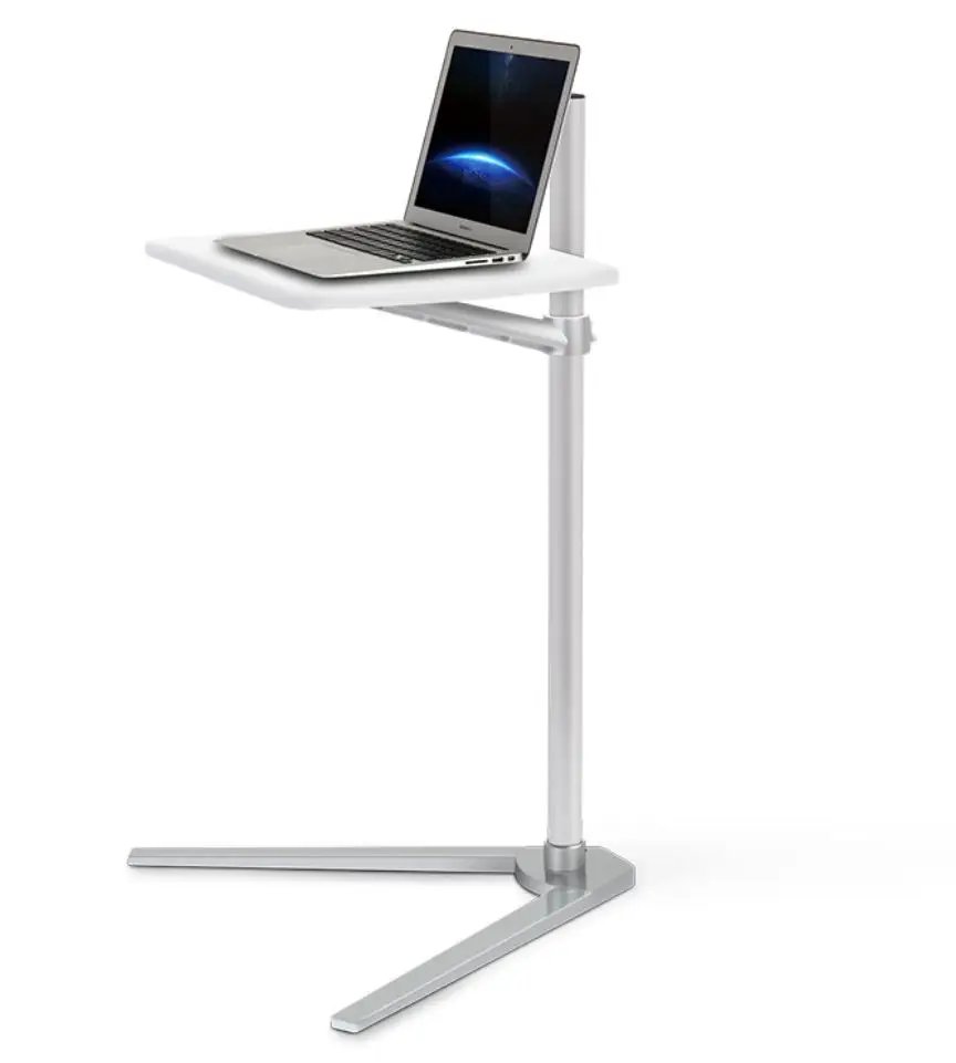 Movable UP-8T Aluminum 7-20 inch Laptop Floor Stand Height Adjustable bedside Lapdesk Sofa Desk for Tablet PC Notebook Tea Table