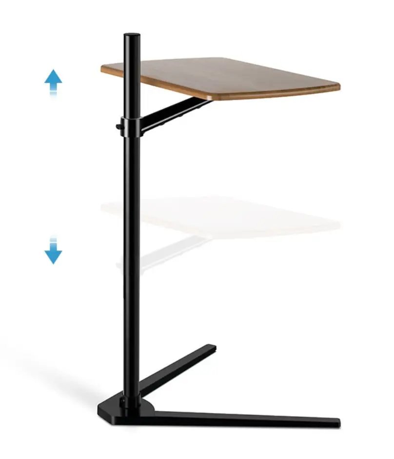 Movable UP-8T Aluminum 7-20 inch Laptop Floor Stand Height Adjustable bedside Lapdesk Sofa Desk for Tablet PC Notebook Tea Table