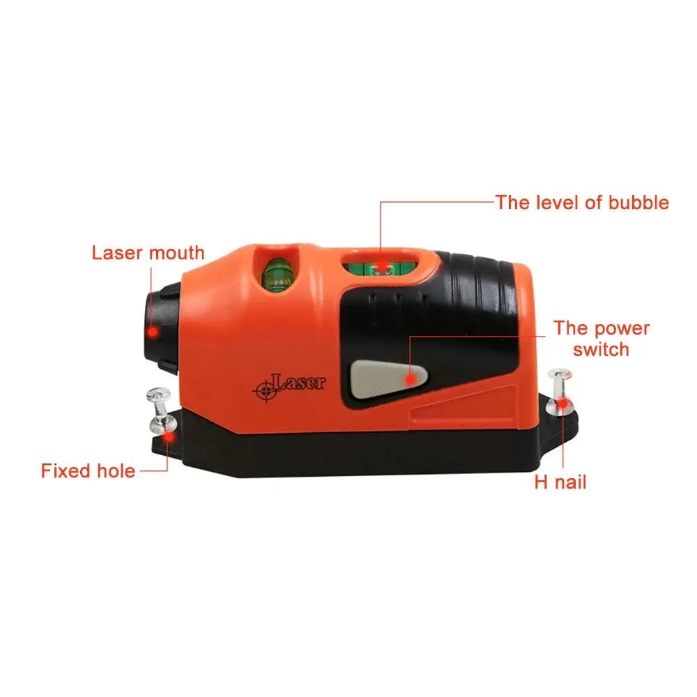 Small-scale Portable Laser Level Vertical Horizontal Laser Line Projection Measuring Tools Vertical Spirit Level Tool Laser Level