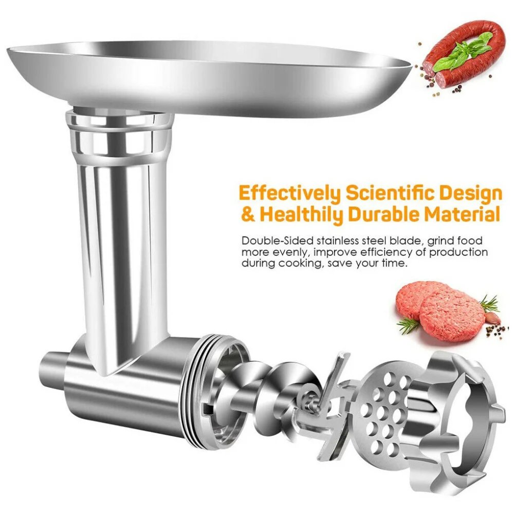 2024 up-to-date Stand Mixer Attachment Food Grinder Set Kitchen Grinding Tools for Kenwood Chef / Chef XL, KVC, KVL, kMix,also fit SMEG
