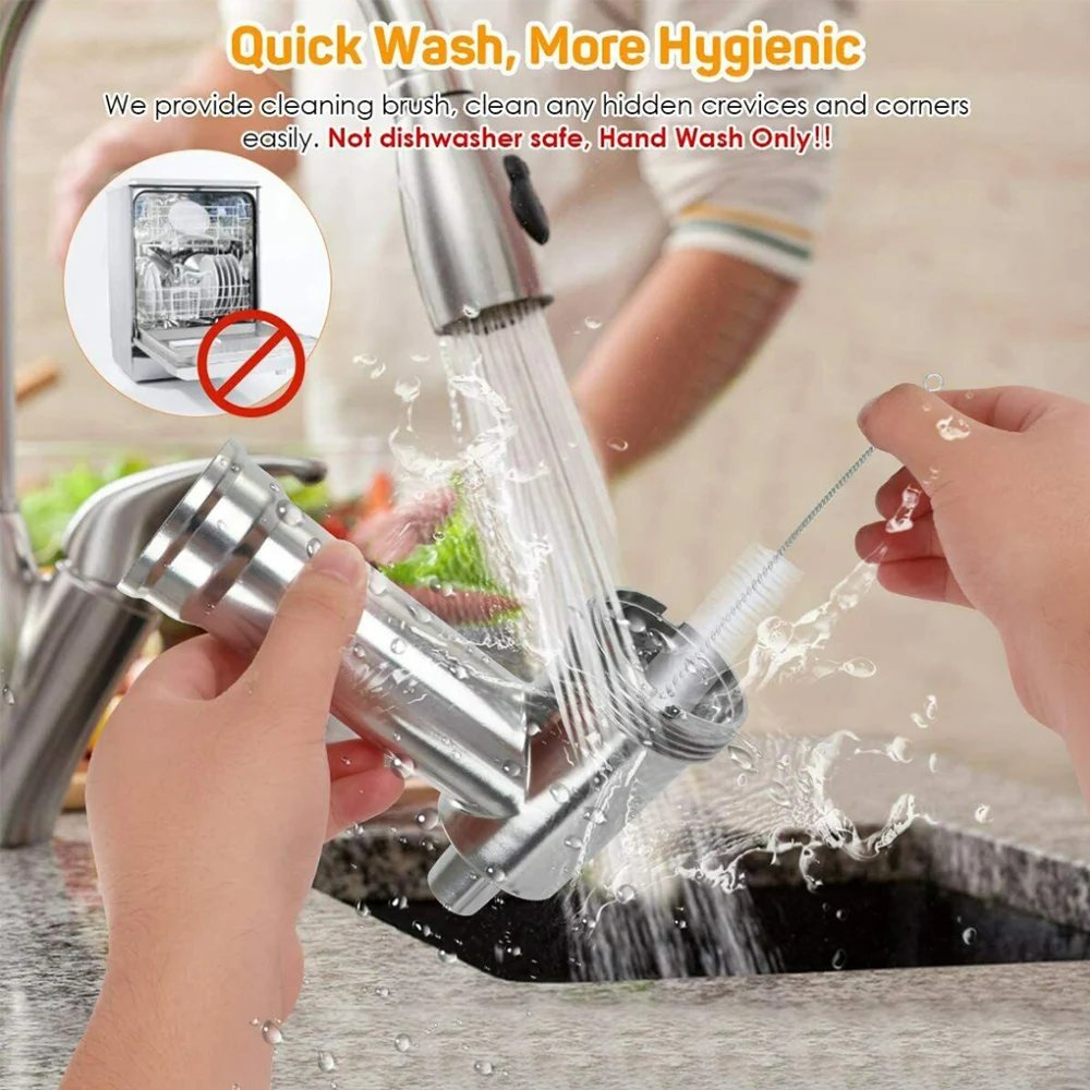 2024 up-to-date Stand Mixer Attachment Food Grinder Set Kitchen Grinding Tools for Kenwood Chef / Chef XL, KVC, KVL, kMix,also fit SMEG