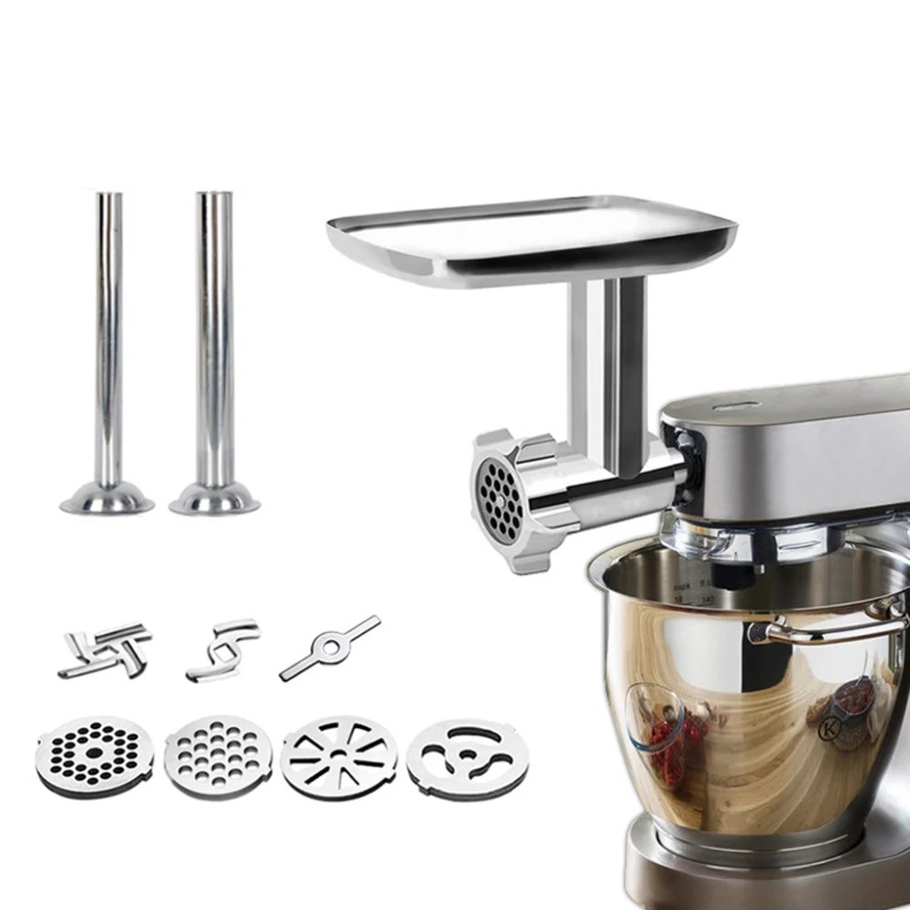 2024 up-to-date Stand Mixer Attachment Food Grinder Set Kitchen Grinding Tools for Kenwood Chef / Chef XL, KVC, KVL, kMix,also fit SMEG