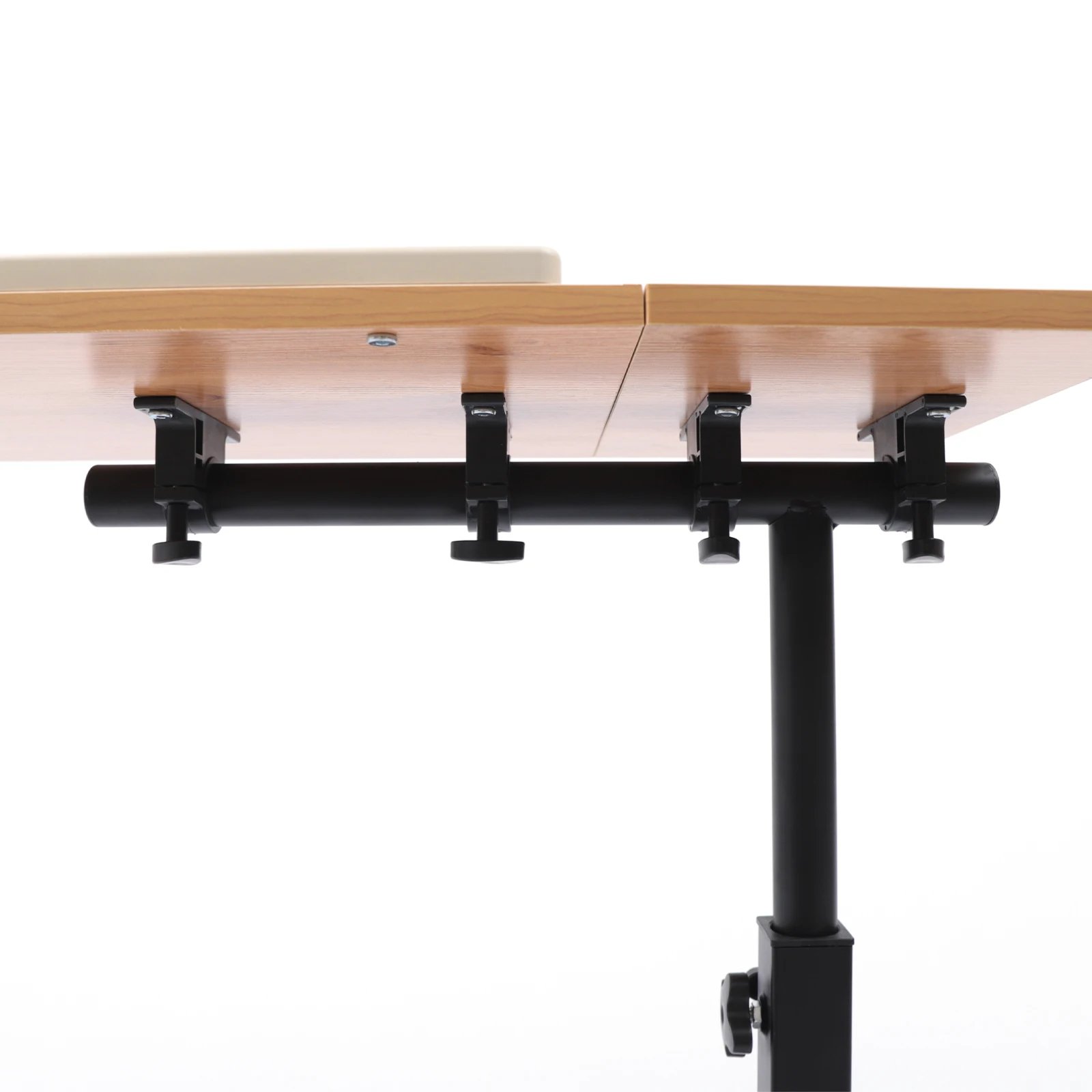 Adjustable Laptop Desk 360° Rotating Tabletop Mobile Stand Home Office Tray Standing Rolling Study Table Computer Workstation