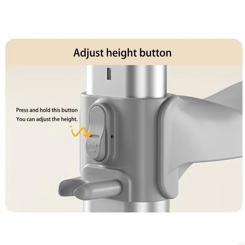 6-gear Adjustable Baby Bath Stand Anti Slip Base Cartoon Shower Support Holder Rack for Infants Detachable Shower Helper A2UB