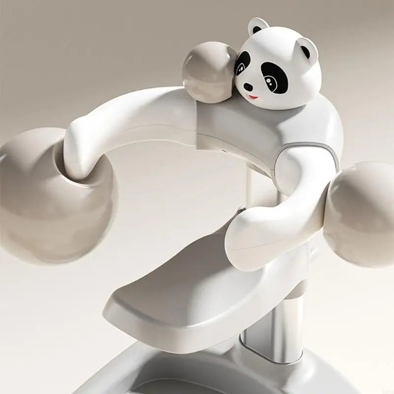 6-gear Adjustable Baby Bath Stand Anti Slip Base Cartoon Shower Support Holder Rack for Infants Detachable Shower Helper A2UB