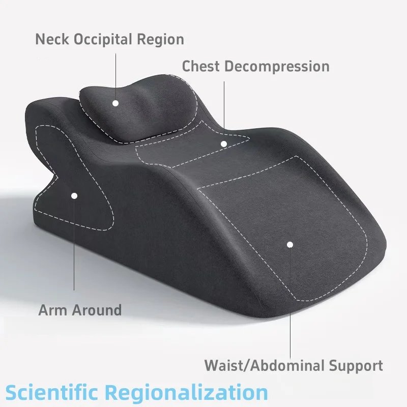 Relaxing Prone Pillow Face Down Pillow Ergonomic Memory Foam Sleeping Pillow Bed Soft Wedge Support For Reading Use Phone
