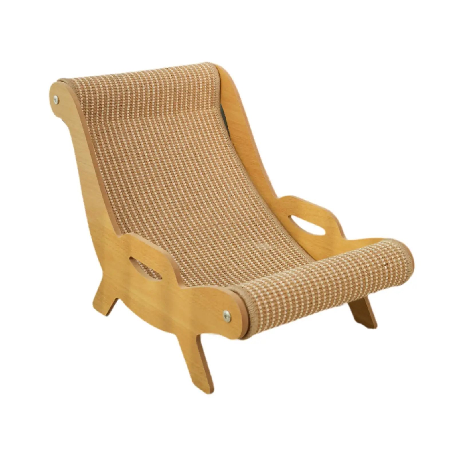 2 in 1 Cat Sisal Scratcher Lounge Chair Kitten Bed Couch 51.5x32x35cm