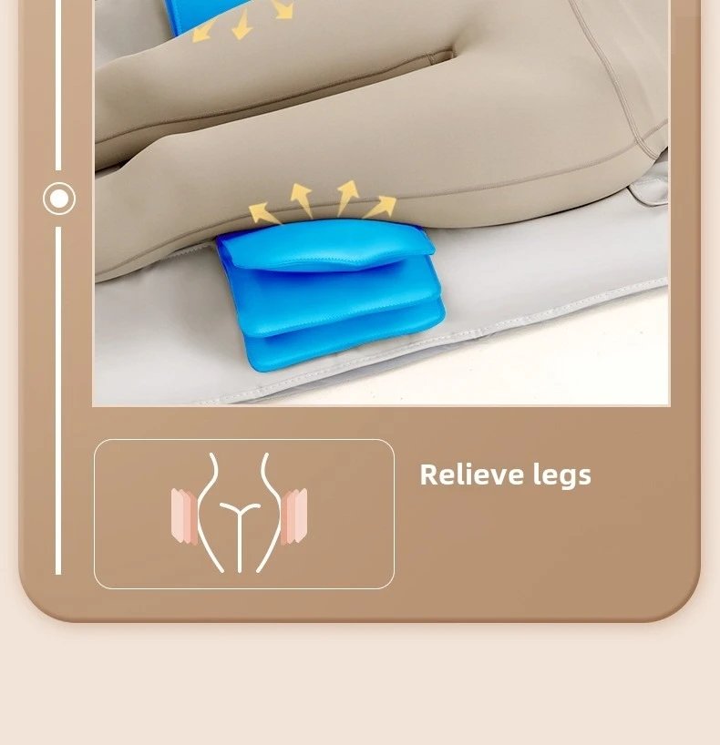 Full Body Massage Mat Mattress Electric Airbag Traction Lumbar Heated Kneading Neck Massager Vibration with Remote Controlle