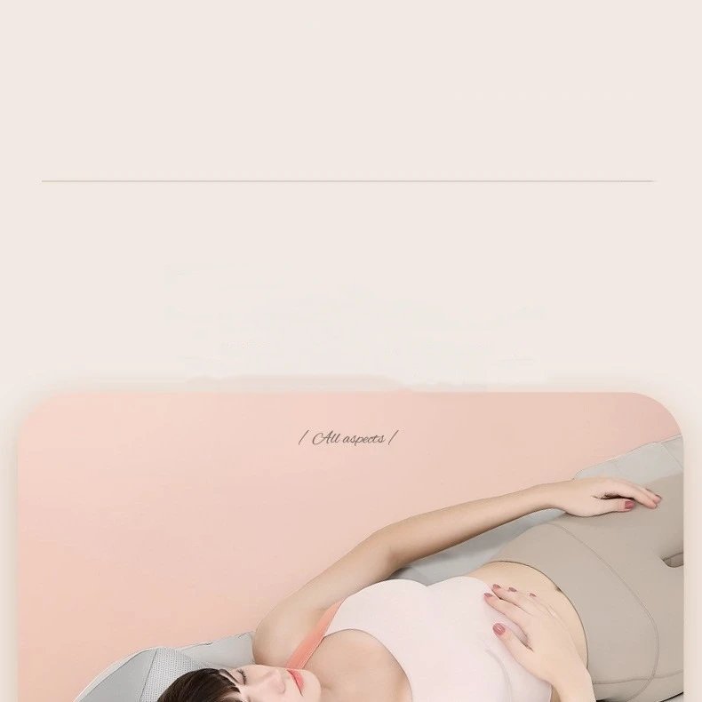 Full Body Massage Mat Mattress Electric Airbag Traction Lumbar Heated Kneading Neck Massager Vibration with Remote Controlle