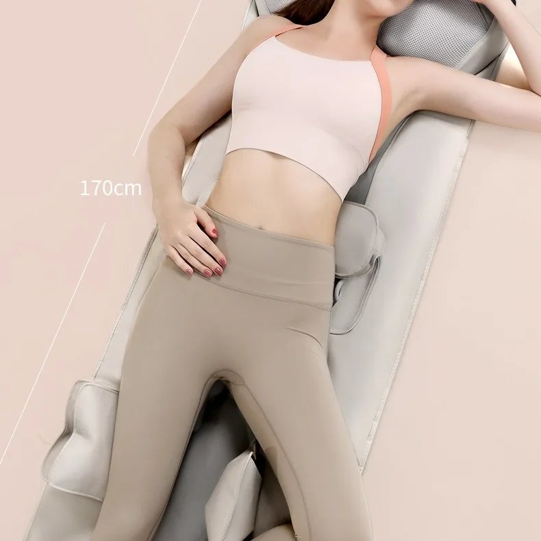 Full Body Massage Mat Mattress Electric Airbag Traction Lumbar Heated Kneading Neck Massager Vibration with Remote Controlle